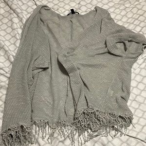Thin sleeveless cardigan